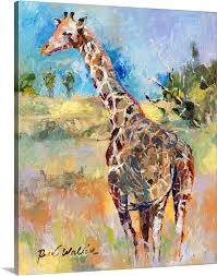 Giraffe Wall Art Canvas Prints Framed