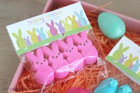 They look like chocolate bunnies but to even go a step further they are chocolate scented! Peeps Free Printable For Easter Treats Dimple Prints