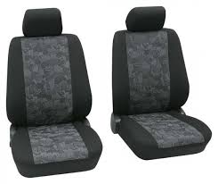 Fiat 500 Seat Covers Black Grey