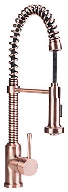 copper pull down kitchen faucet
