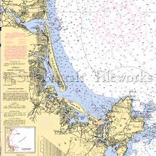 Massachusetts Cape Ann North Nautical Chart Decor