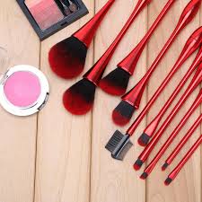 10pcs professional cosmetic brushes