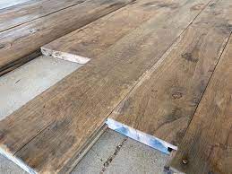 reclaimed antique oak boards brushed
