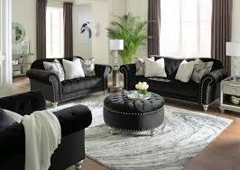 harriotte velvet living room set in