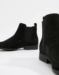 Suede asos chelsea boots men. Asos Design Chelsea Boots In Black Faux Suede Asos