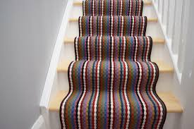 multicolour carpet runner striped wide
