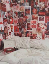 red aesthetic room decor 657x847
