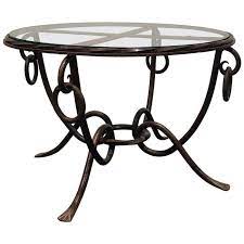 Wrought Iron Coffee Table By René