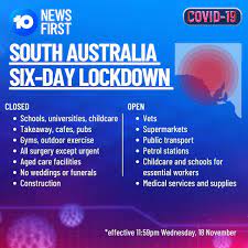 All the latest adelaide news and updates. 10 News First Adelaide New Rules Authorities Have Just Announced Unprecedented Restrictions For The Next Six Days This Is What The Hard Lockdown Looks Like Facebook