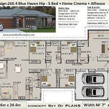 Australian 5 Bedroom House Plans 260
