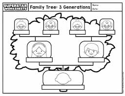 family tree template superstar worksheets