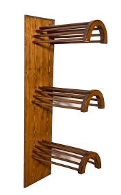 Wood Saddle Stand Wall Mounted Hold One