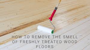 freshly treated wood floors