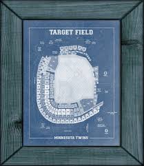 Print Of Vintage Minnesota Twins Target Field Baseball
