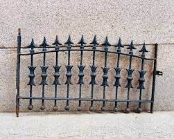 Antique Garden Fence Wrought Iron Gate
