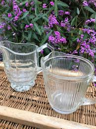 depression glass water pitcher styleb