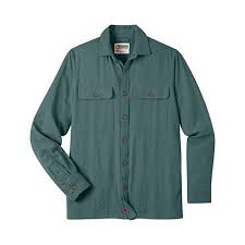 Mountain Khakis Mens Patrol Overshirt Wintergreen Size Xl
