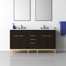 The average price for black bathroom vanities ranges from $200 to $3,000. Modern Black Bathroom Vanities Allmodern