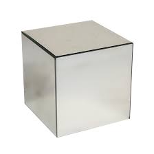 Mirror Cube Side Table Peter