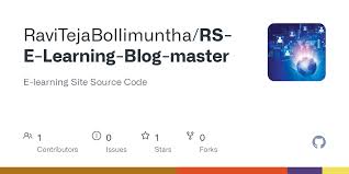 Online learning management system (php source codes) category: Github Ravitejabollimuntha Rs E Learning Blog Master E Learning Site Source Code