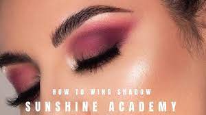 how to wing eyeshadow sunshine academy