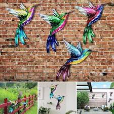 Metal Bird Wall Art 3d Birds Hanging