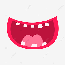cartoon big mouth png vector psd and