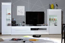 ovio 200cm white gloss tv unit fads