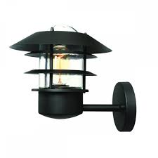 modern black outdoor wall lantern