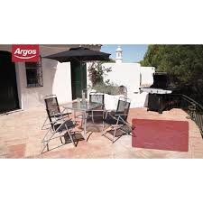 home pacific 6 seater metal patio set