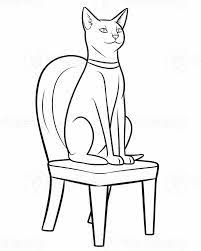 cats sitting on a chair generative ai