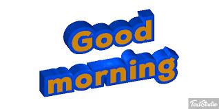 good morning sentence animated gif logo