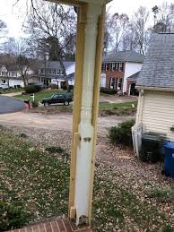 how to wrap front porch posts to