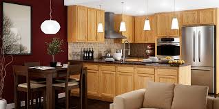 This knotty plywood adds a more rustic look to a project. Kitchen Cabinets At Menards
