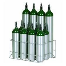 12 cylinder oxygen safe storage rack