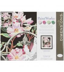 Dimensions Paintworks Acrylic Paint By Number Kits
