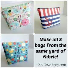 easy cosmetics bag pattern so sew easy