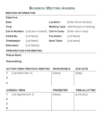 Template Agenda Format Template Word Also Meeting Free Agenda