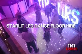 led dance floor hire black or white