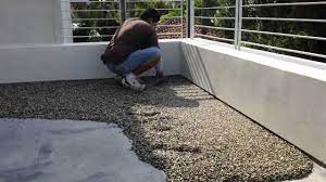 pebbletec floor system installation by