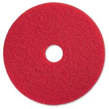 red buffing floor pad