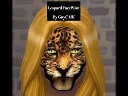 the sims resource leopard face paint
