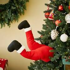 Draw a line of hot glue down the back of the dowel to secure everything; Santa Claus Legs Stuffed Santa Ornament For Christmas Tree Front Door Decoration 695776016418 Ebay