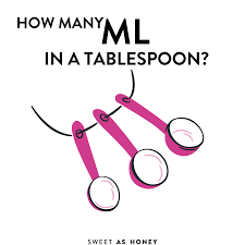 how many ml in a tablespoon sweet as