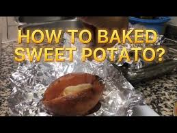 how to baked sweet potato using