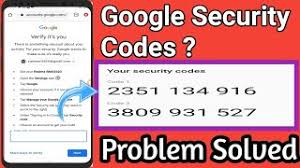 google security verification code