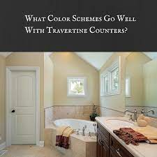 With Travertine Counters