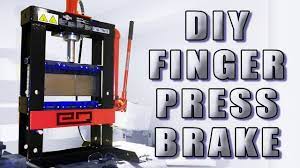 how to build a finger press brake on a