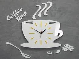 Clock To Kitchen Wall Clock Coffe Time