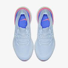 Get a detailed look of this pair running shoes in my new. Nike Women Nike Epic React Flyknit 2 Shoes Hydrogen Blue Bq8927 453 Hallyu Mart